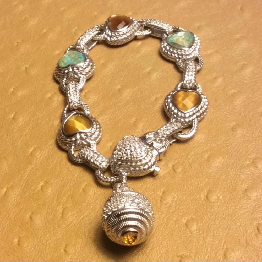 ❤️Judith Ripka Heart Doublet Bracelet NWOT❤️RETIRED